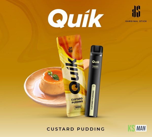 KS Quik 2000 Puffs กลิ่น Custard Pudding พอตสูบได้ไม่ยั้งกว่า 2,000 คำ