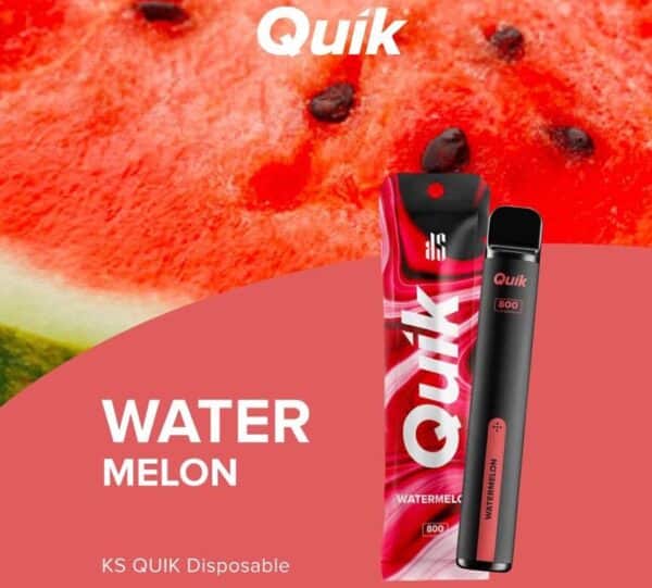 KS Quik 800 Puffs กลิ่น Watermelon พอตเล็กกะทัดรัด สูบได้ 800 ครั้ง