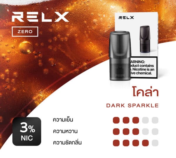 RELX Zero Pod กลิ่นโคล่า หอมกลิ่นโคล่าแท้ๆ ย้อนวัยเด็กชวนให้นึกถึง