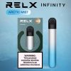 RELX Infinity สี Arctic Mist เครื่องสีฟ้าขาว ที่ RELX POD ภูมิใจนำเสนอ