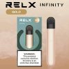 RELX Infinity สี Gold เครื่องสีทอง เงางาม สุดจัดในรุ่น จาก พอต relx