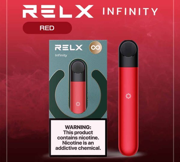 RELX Infinity สี Red เครื่องสีแดง ตัวท็อปจากแบรนด์ RELX POD