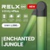 เครื่อง Relx Infinity Plus สี Enchanted Jungle มาในโทนเขียวป่าพงไพร