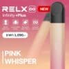 เครื่อง RELX INFINITY PLUS สี Pink Whisper ชมพูหวานๆ ถูกใจสาวๆ