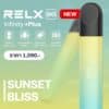 เครื่อง RELX INFINITY PLUS สี Sunset Bliss สวยงาม สีตะวันลับฟ้า