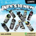 infy 6000 พอตใช้แล้วทิ้ง พอตอินฟี่ กลิ่นให้เลือกเยอะฟีลสูบดี คุ้มราคา