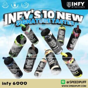 infy 6000 พอตใช้แล้วทิ้ง พอตอินฟี่ กลิ่นให้เลือกเยอะฟีลสูบดี คุ้มราคา